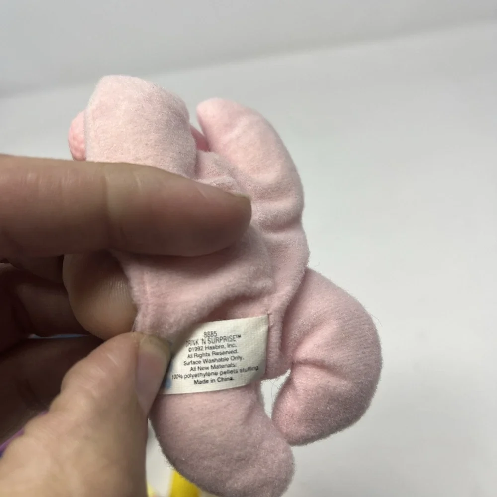 Vintage Hasbro 1991 Puppy Surprise Drink 'n' Surprise Puppy Plush #8885 Pink